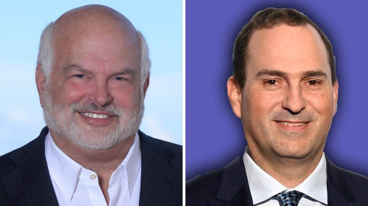 Isaac K. “Ike” Fisher, the new chairman of the Greater Miami Jewish Federation, left, and Ariel Bentata, the new vice chair of the Greater Miami Jewish Federation.