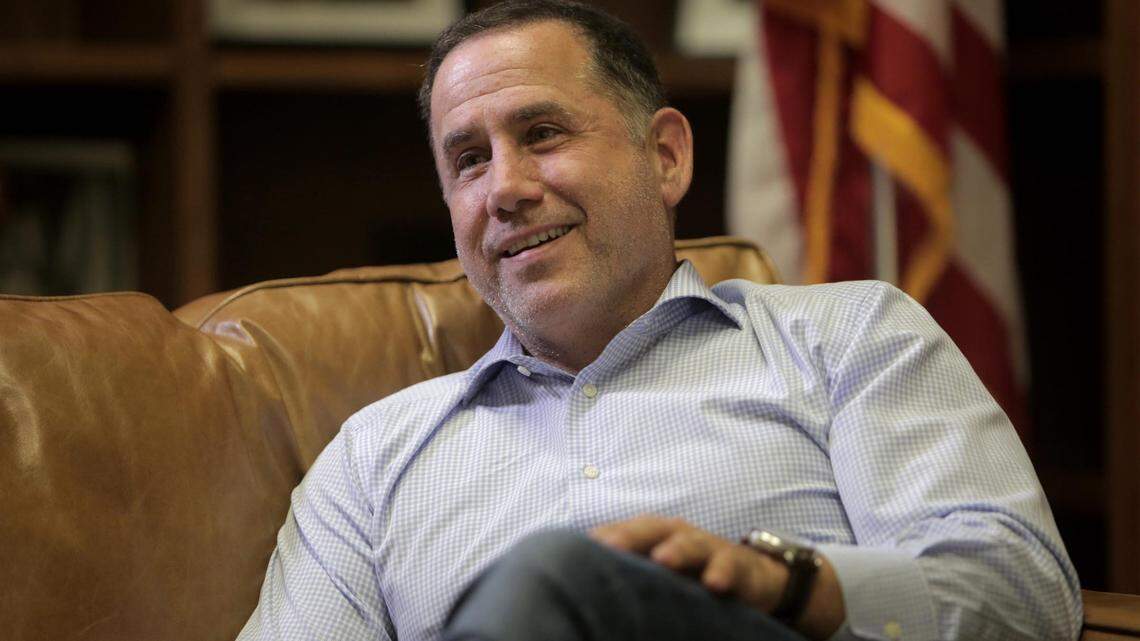 Phillip Levine in his Gubernatorial Campaign Headquarters in Miami's Wynwood neighborhood on June 14, 2018.