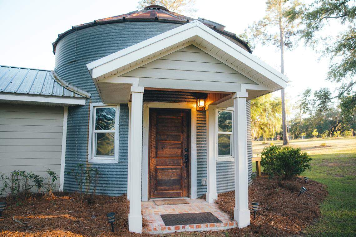 The grain silo guest house.