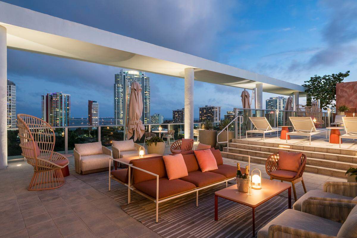 Sunset Sessions on the rooftop pool deck include live music and drink specials.