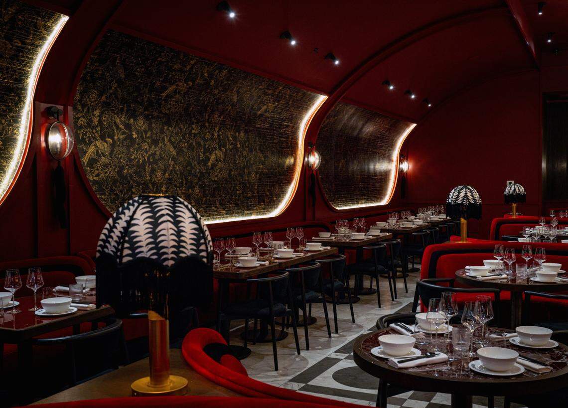 The interior of Mimi’s Chinese on Alton Road in Miami Beach.