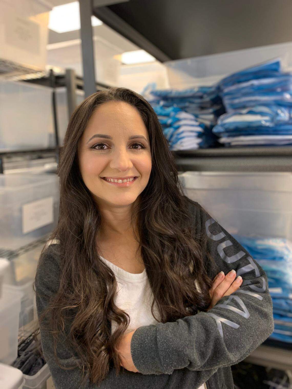 Marialexandria Garcia, founder of Miami-based OutPlay, which makes gender neutral swimwear.