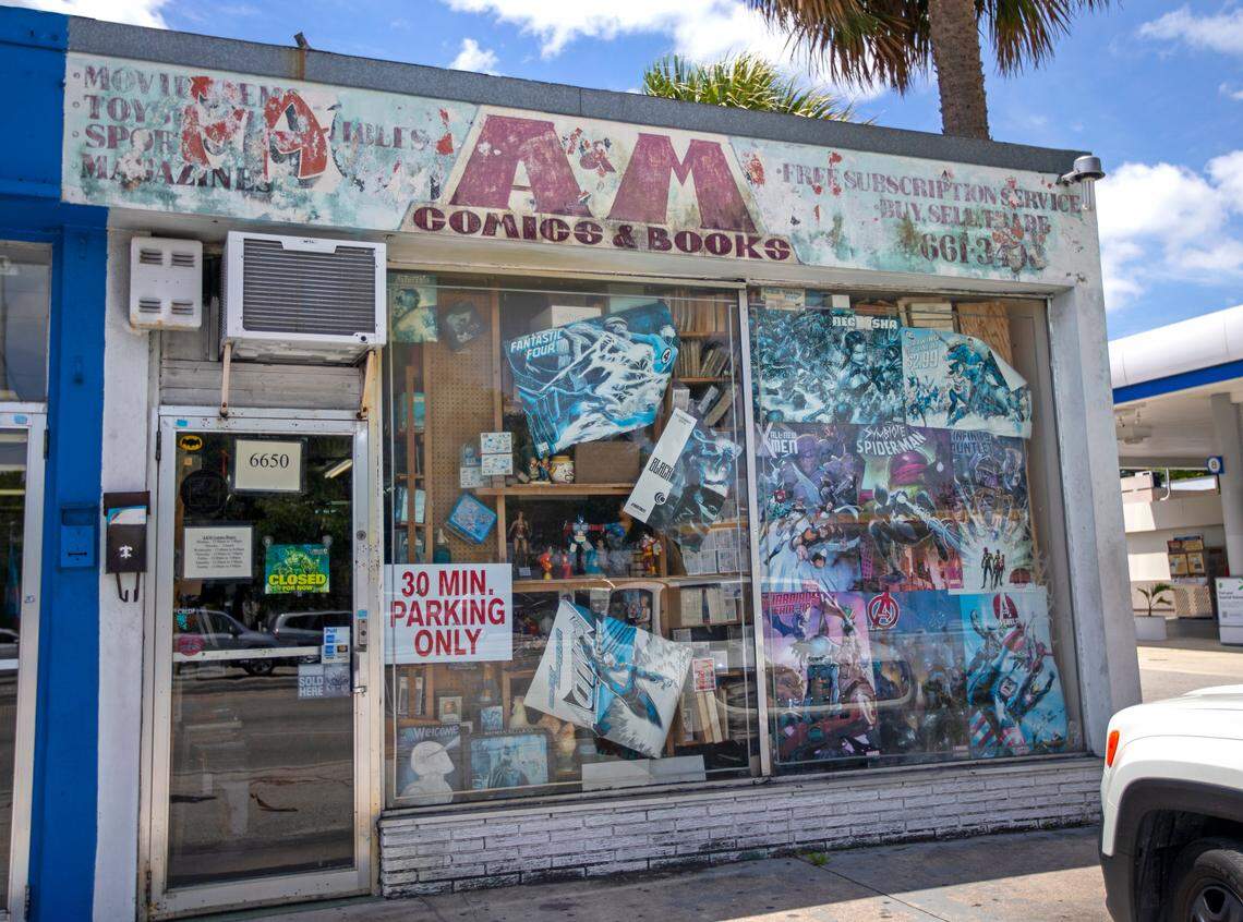 A&M Comics & Books, has been owned by Jorge Perez since 1990. He said sales have dropped 80 percent at the Bird Road store since the coronavirus crisis began.
