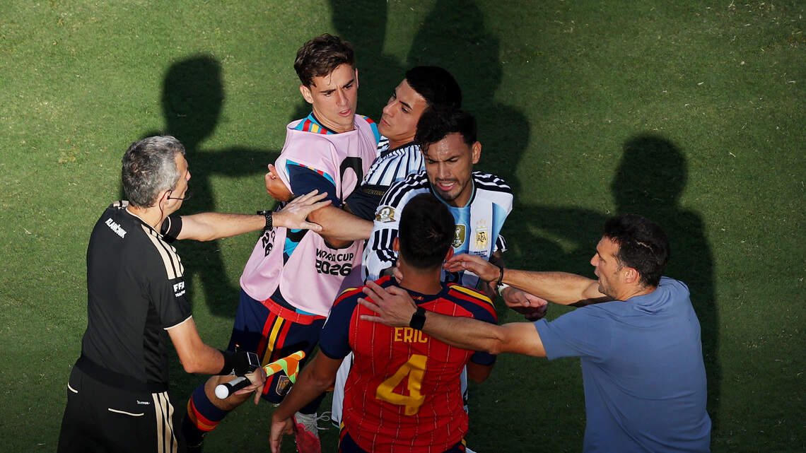 FIFA to investigate brawl between Argentina and Spain after World Cup Final