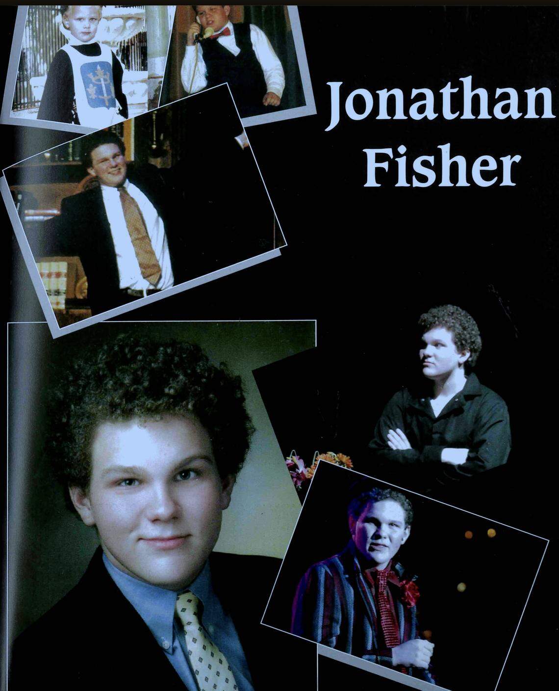 Jonathan Fisher’s Ransom Everglades yearbook page. Fisher is a Class of 2008 grad from the Coconut Grove, Florida, private school.