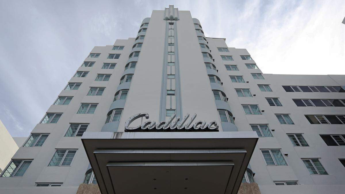 The recently renovated Cadillac Hotel and Beach Club, at 3925 Collins Ave, Miami Beach.
