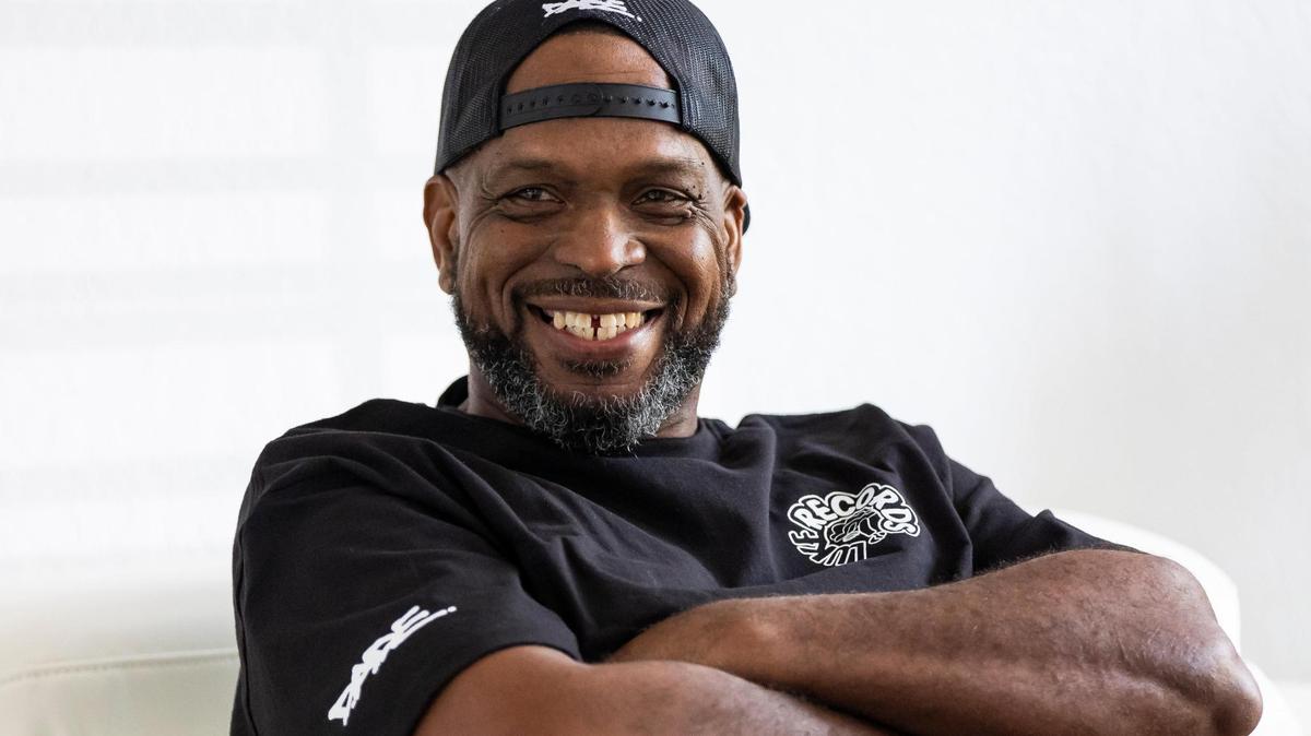 American Rapper Luther Campbell, also known as Uncle Luke, reacts during an interview at his home on Friday, Sept. 1, 2023, in Miramar, Fla.