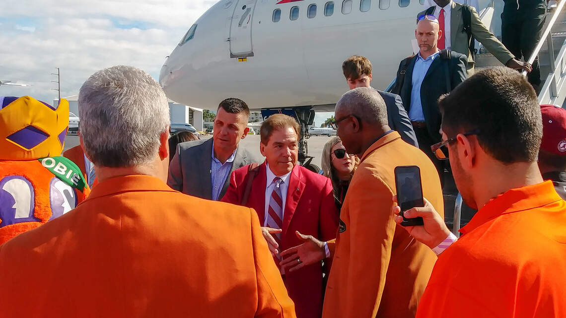 Alabama eyes another College Football Playoff run. It will start in the Orange Bowl