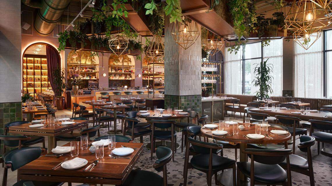 The interior of Orno, a new Niven Patel restaurant at the Thesis Hotel in Coral Gables, that very well could be in line for a Michelin Guide rating.