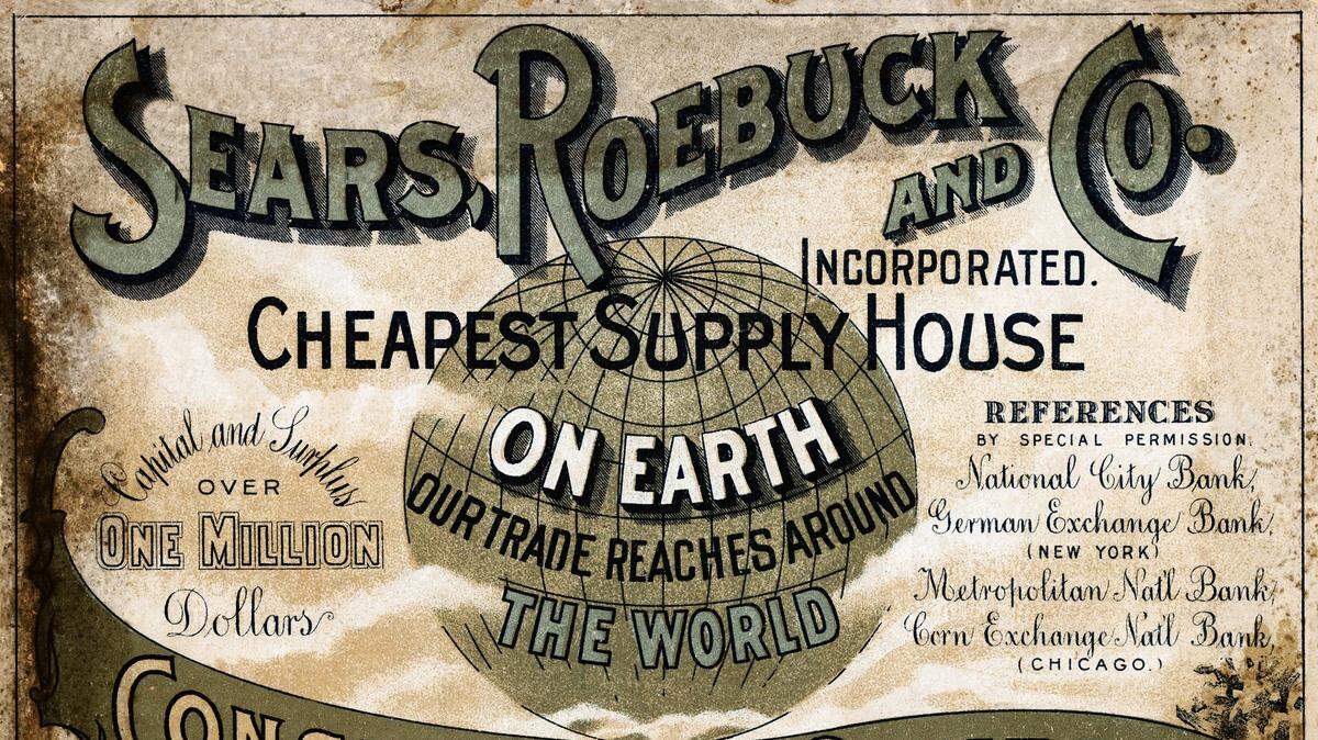 Cover of a Sears catalog from 1900.