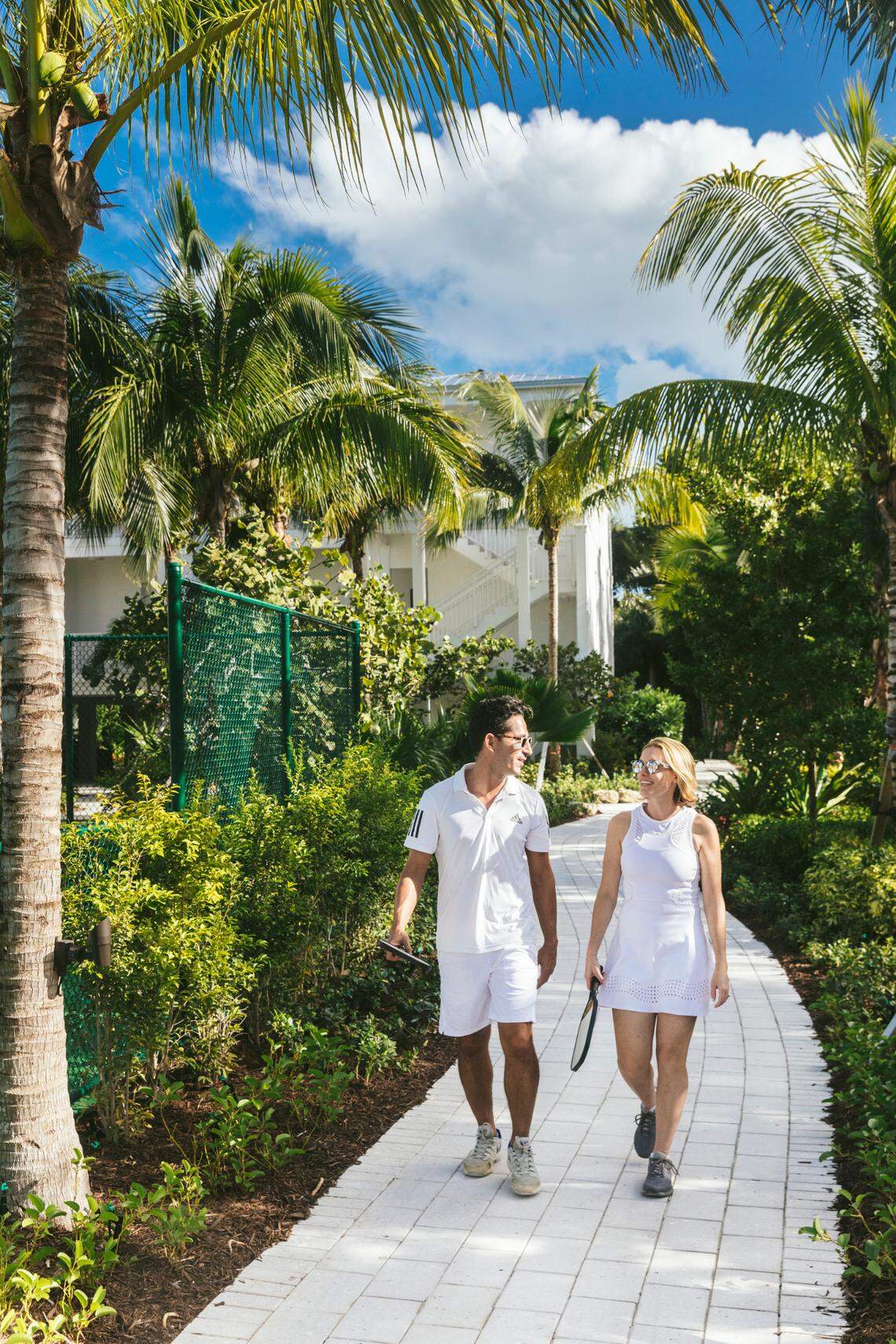 Take in the scenery on the way to play.