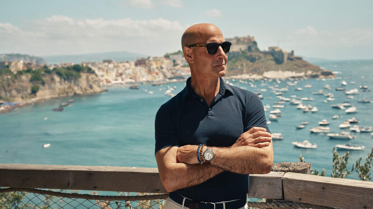 Stanley Tucci visits the island of Procida. The smallest and least visited of Campania’s three main islands, Procida is roughly 2 miles (3 kilometers) across and home to 10,000 people.