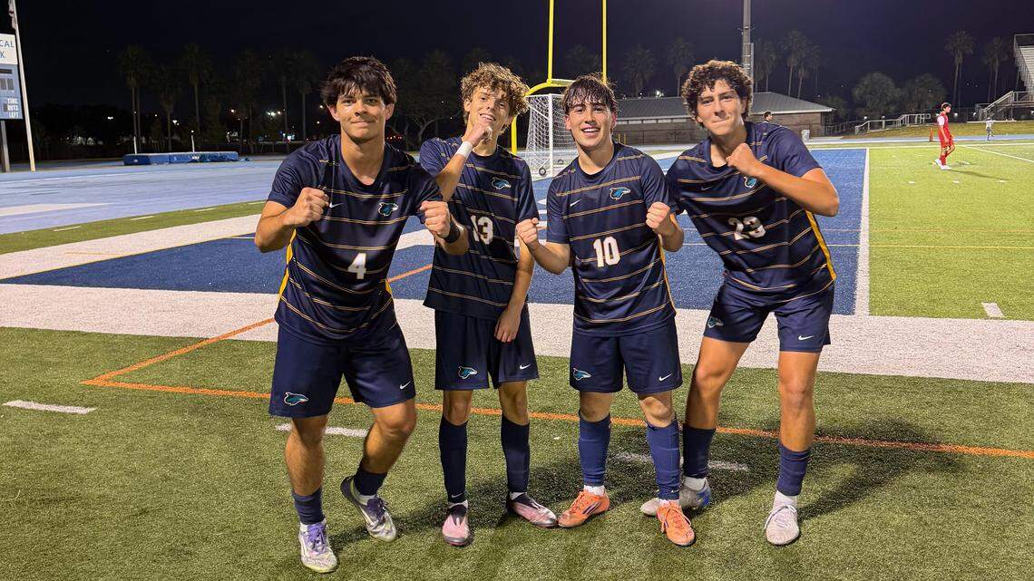 Downtown Doral boys’ soccer moves closer to goal of winning first state title