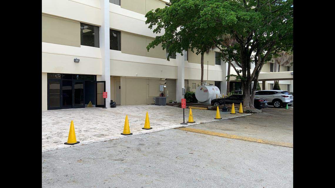 The entrance for Avana Plastic Surgery in the building at 8700 W. Flagler St.