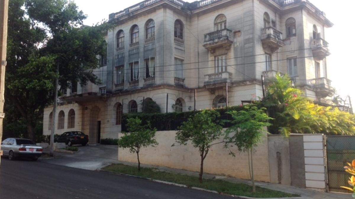 This six-apartment building was built by Javier García-Bengochea’s family in 1939 and was confiscated without compensation by the Cuban government in 1960. It is located in a leafy, quiet area at 33 Ave. in Marianao. Tourists were able to book one of the apartments for $107 on Airbnb.