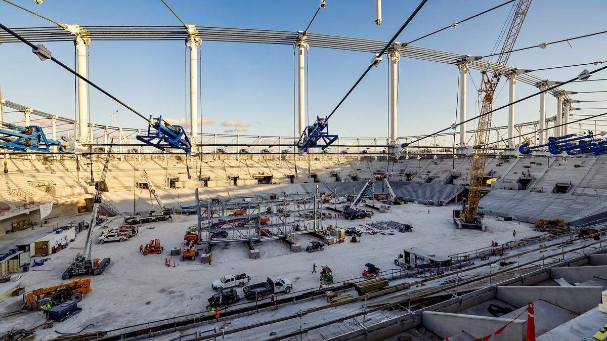 Miami Freedom Park stadium construction site in Miami, Florida, on Thursday, November 20, 2025. The stadium is due to open in Spring 2026 for the MLS season.