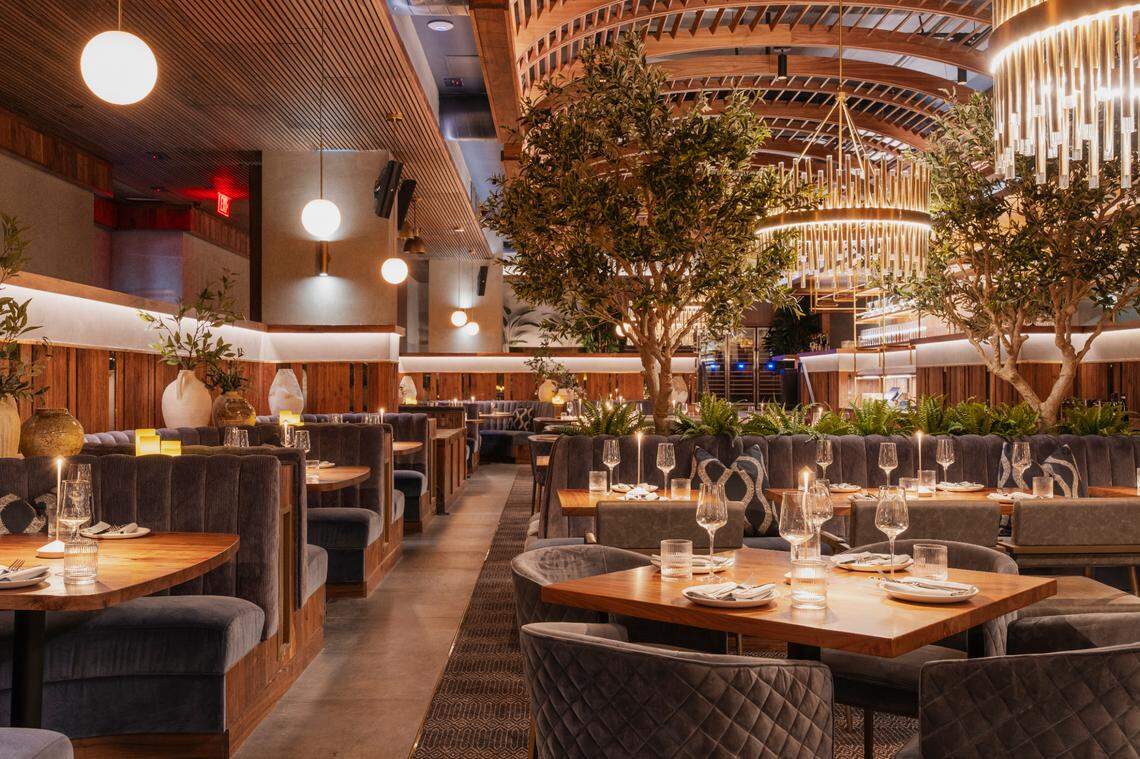 The dining room at Sparrow Italia, the first (but not last) restaurant in Miami from the hospitality group Noble 33.