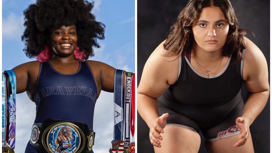 Taravella’s Bryan, Douglas’ Mourad are the Broward Girls’ Wrestlers of the Year
