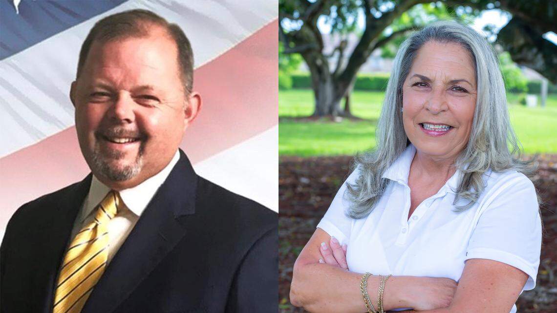 Homestead City Councilman Sean L. Fletcher (left) faces a challenge from Ana San Roman in the race for Seat 2.