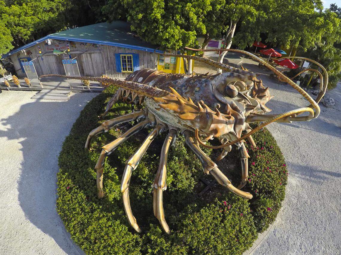 Betsy, a giant Keys spiny lobster sculpture, was created by Marathon artist Richard Blaze in the 1980s.