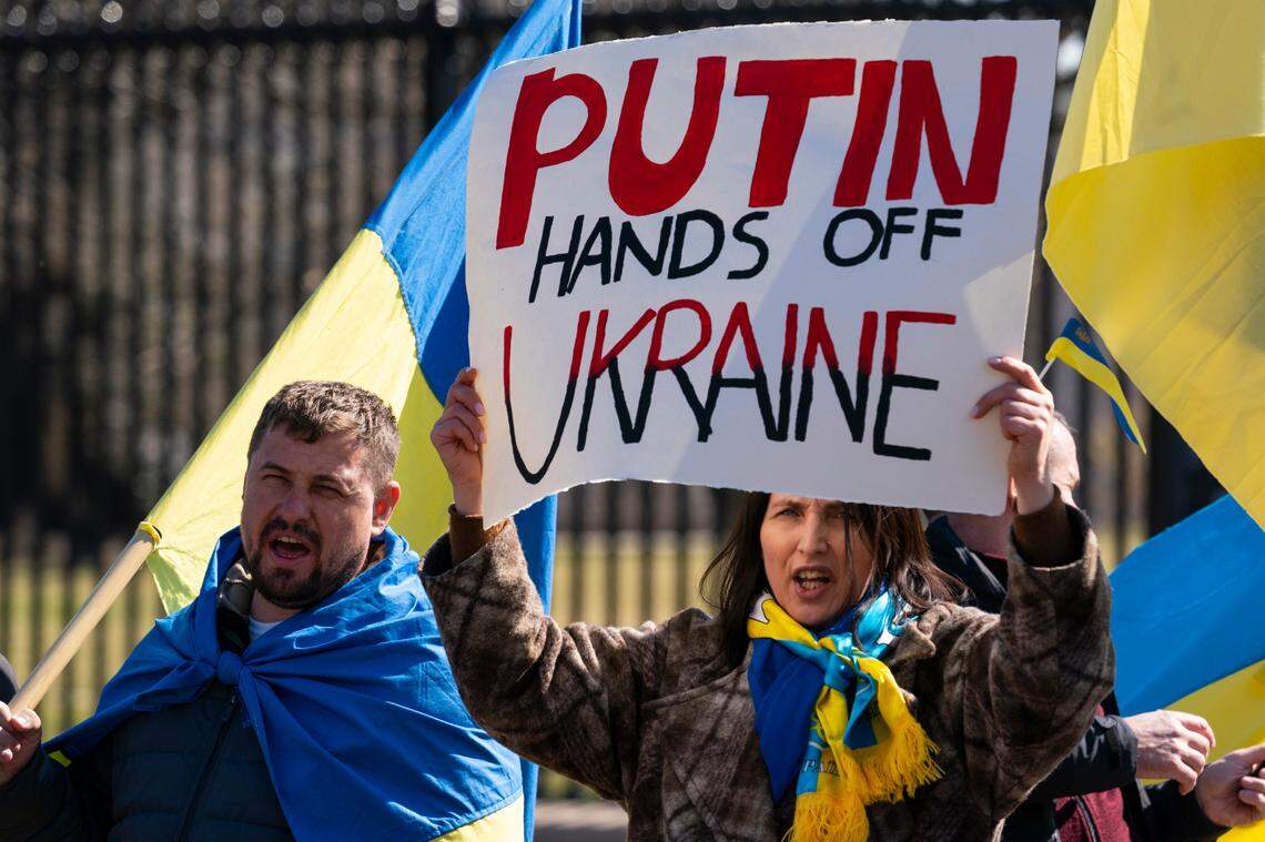 Most Americans oppose Russia’s invasion of Ukraine and American military action in the conflict, polls show. Many Americans favor economic sanctions on Russia.