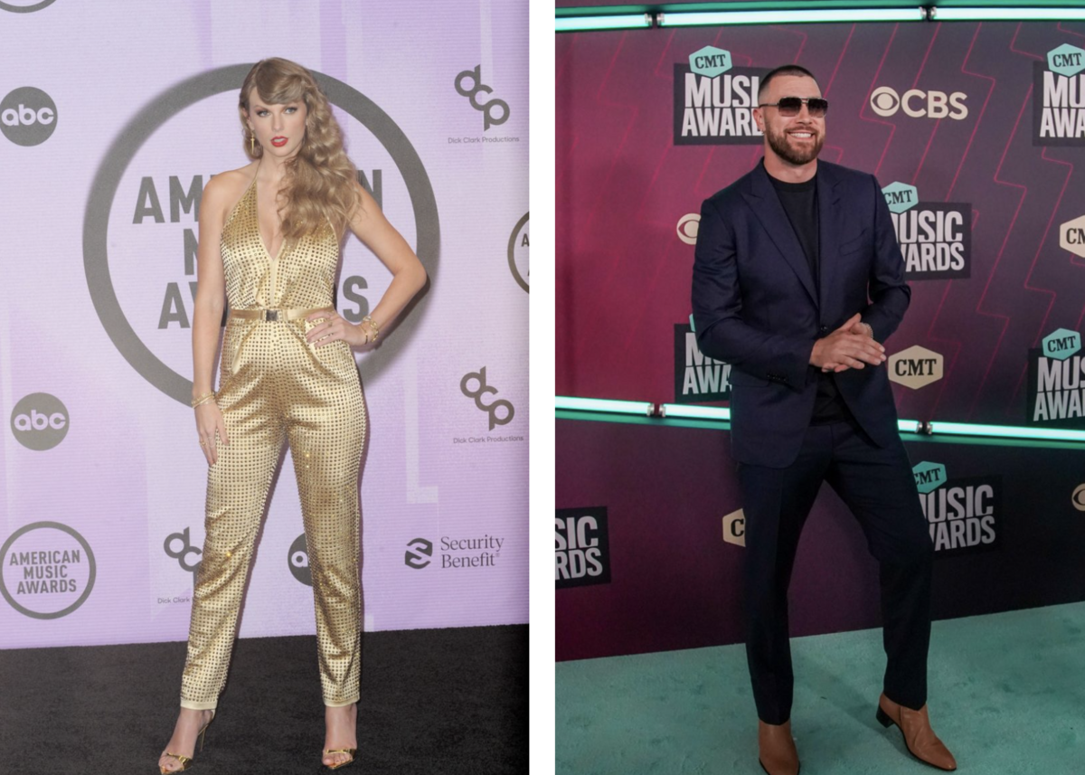 Travis Kelce and Taylor Swift prior to their relationship.