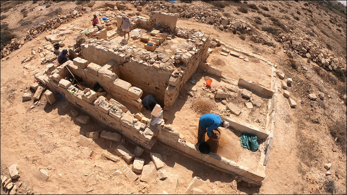 Houses from the late Greek and early Roman era were unearthed at the site.