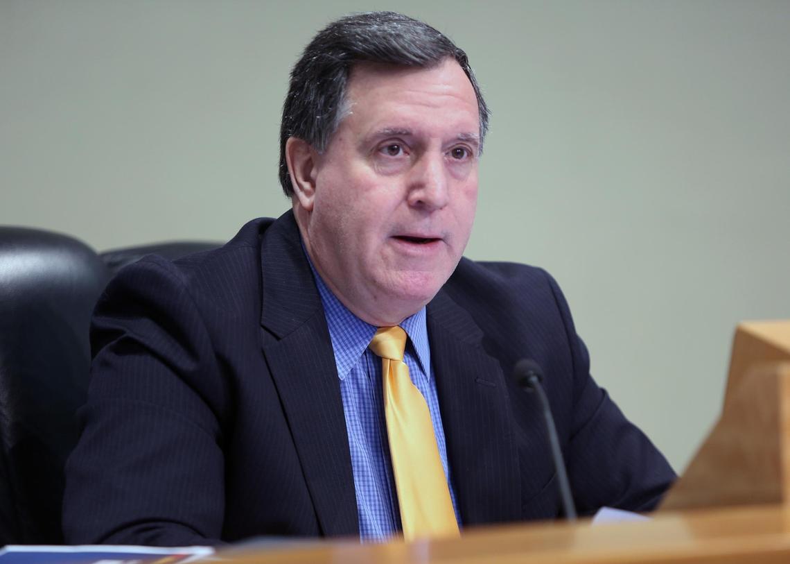 Miami City Commissioner Joe Carollo, during a city commission meeting on Thursday, May 10, 2018.