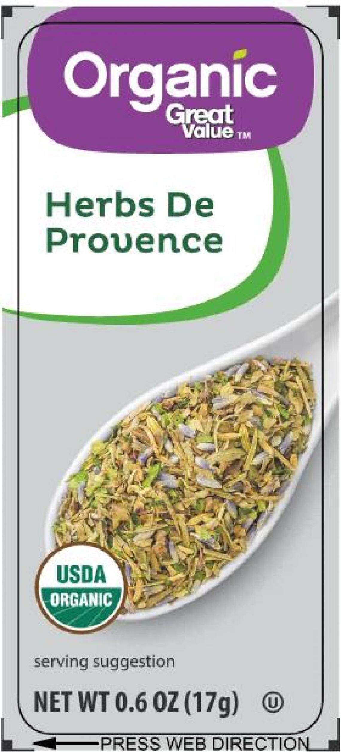 Organic Great VAlue Herbs de Provence