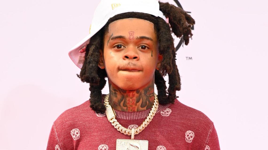 A young Jacksonville rapper named Nehemiah Lamar Harden, who goes by the name of SpotemGottem, was shot in the hip while driving on I-95 early Friday morning. A passenger in the back seat was shot in both legs. Police have not identifed the gunman’s vehicle. (Photo by Paras Griffin/Getty Images for BET)