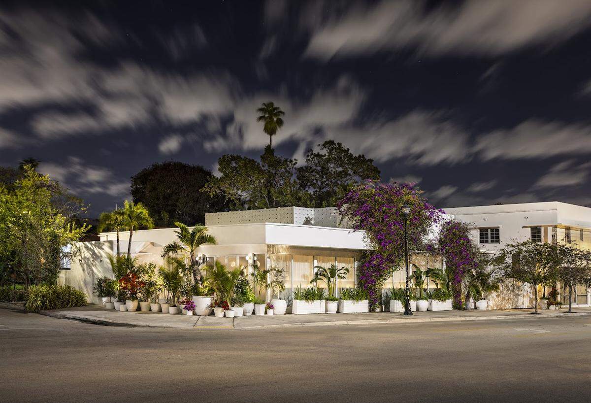 The exterior of La Màrtola restaurant in Miami.