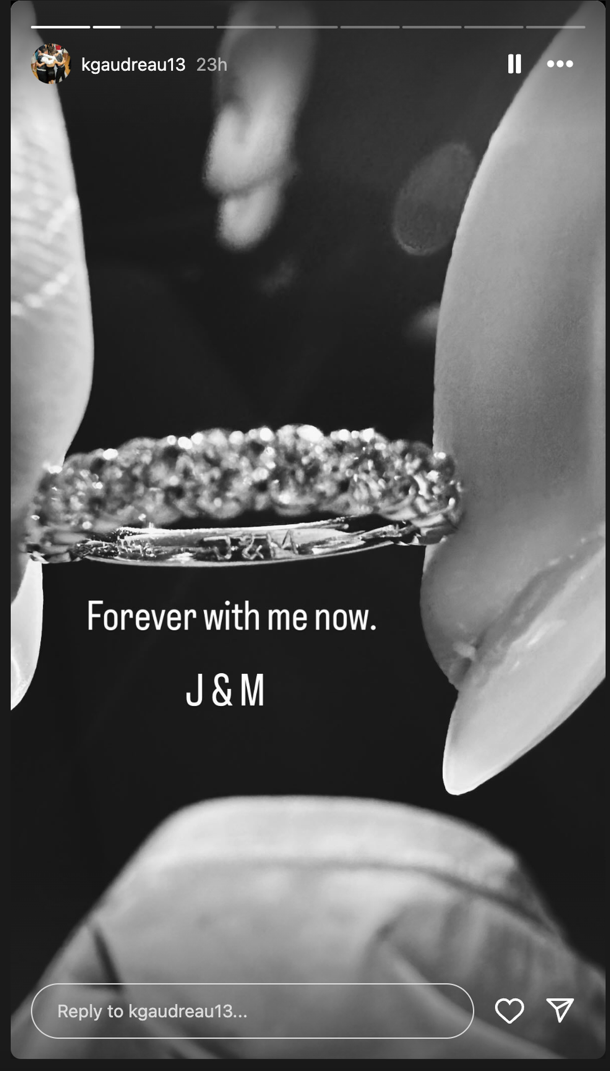 Katie Gaudreau shares the bittersweet update she made to her wedding band.