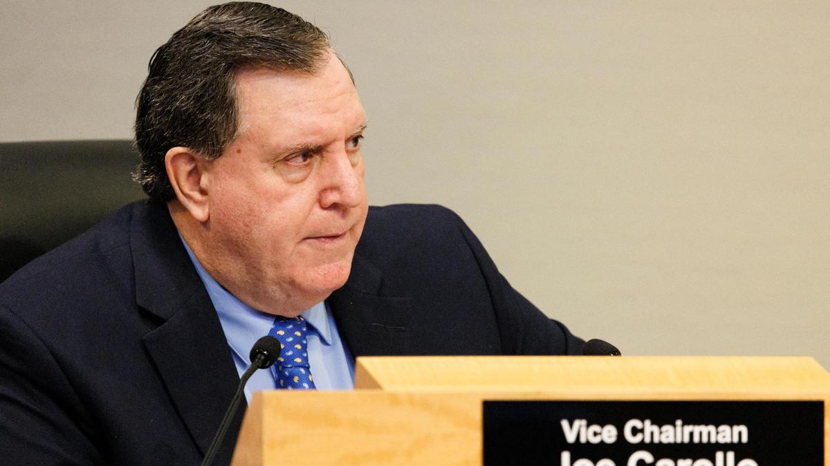 Vice Chairman Joe Carollo talks about the inspector general position during a Miami City Commission meeting on Tuesday, Oct. 15, 2024, at Miami City Hall.