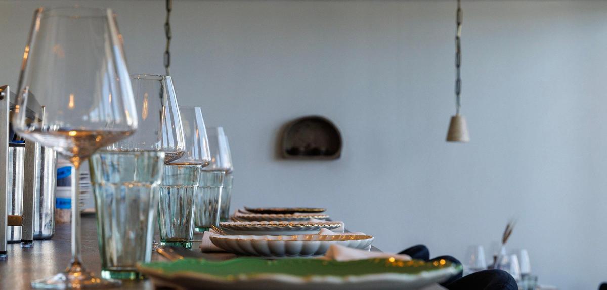 The counter at Mutra restaurant in North Miami.