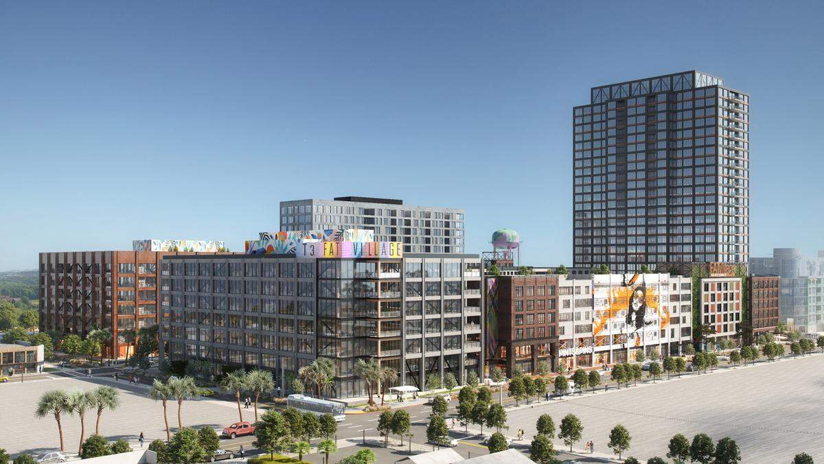 La propiedad, situada en 5.6 acres de terrenos en Northwest First Avenue, albergaba antiguos almacenes que se reutilizaban como oficinas creativas, un estudio de producción, un restaurante y una cafetería, dijo el urbanizador Alan Hooper.