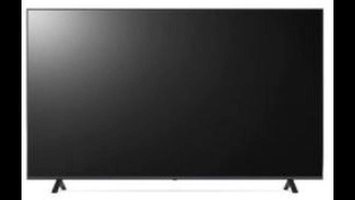 LG Electronics 86-inch SmartTV on the stand that’s no guarantee will keep the television stable.