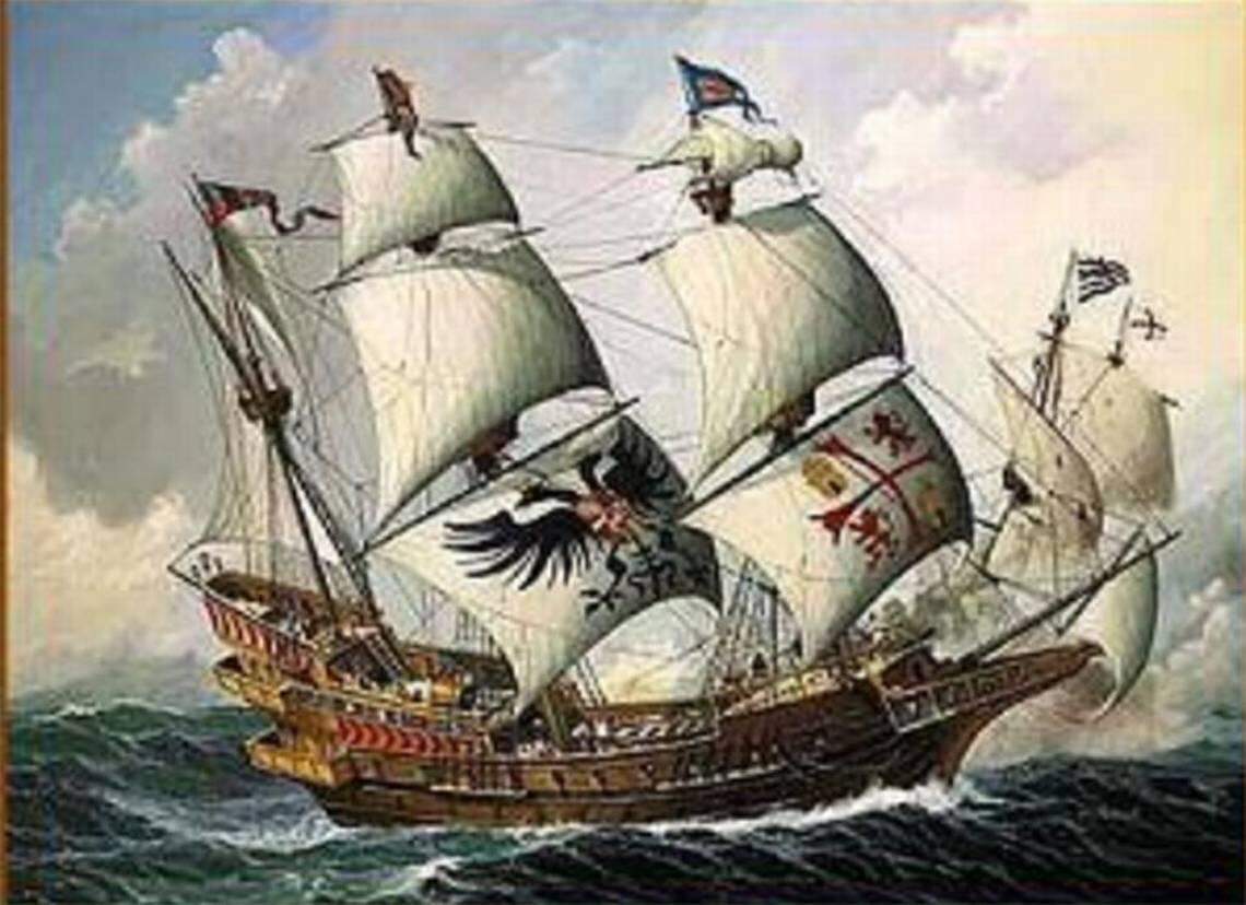 The San Jose Galeon from an unsourced painting