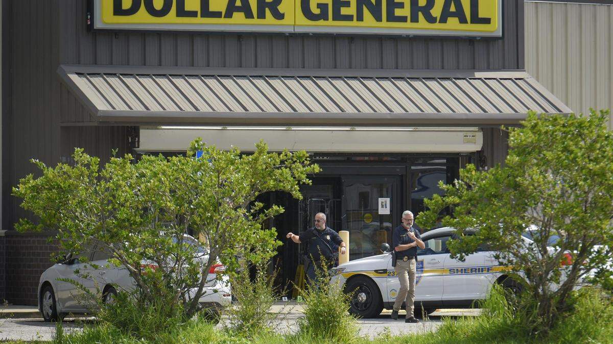 Investigators continued to gather evidence at the Dollar General store on Kings Road in Jacksonville, Fla., on Sunday, August 27, 2023, the day after Saturday’s shooting that left four people dead, including the shooter, who died by suicide, police said.