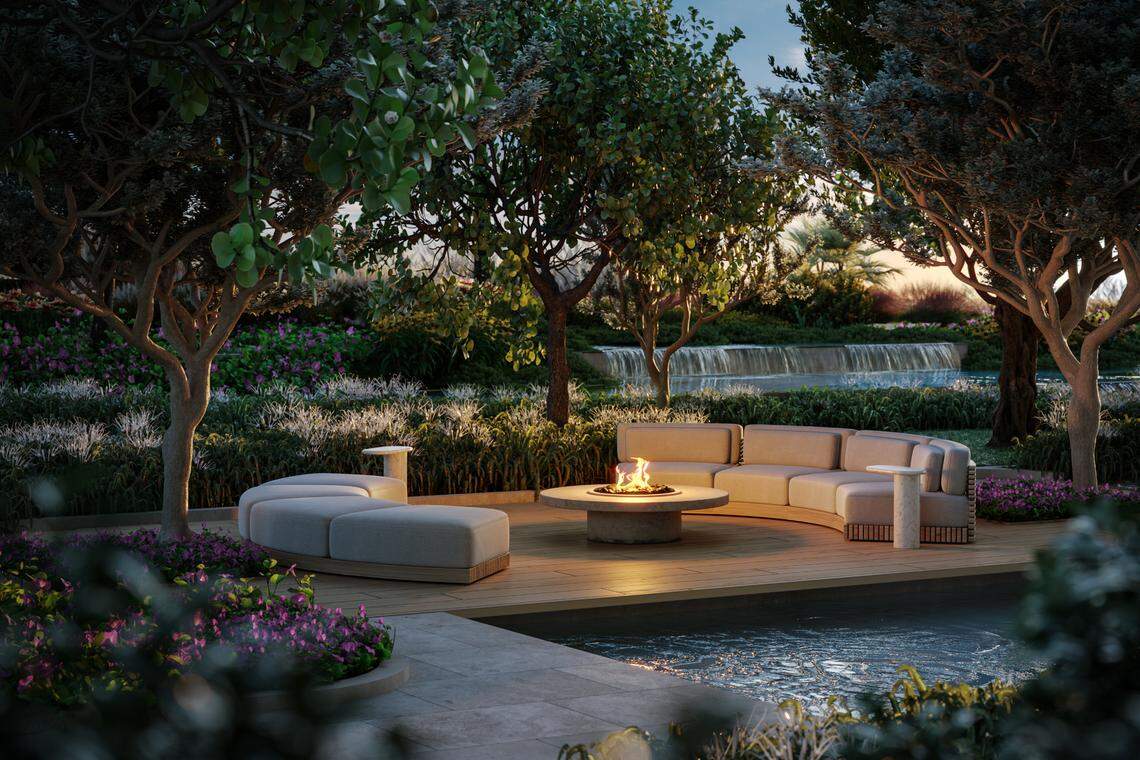 An outdoor "meditation garden" is one of the features planned at The Delmore.