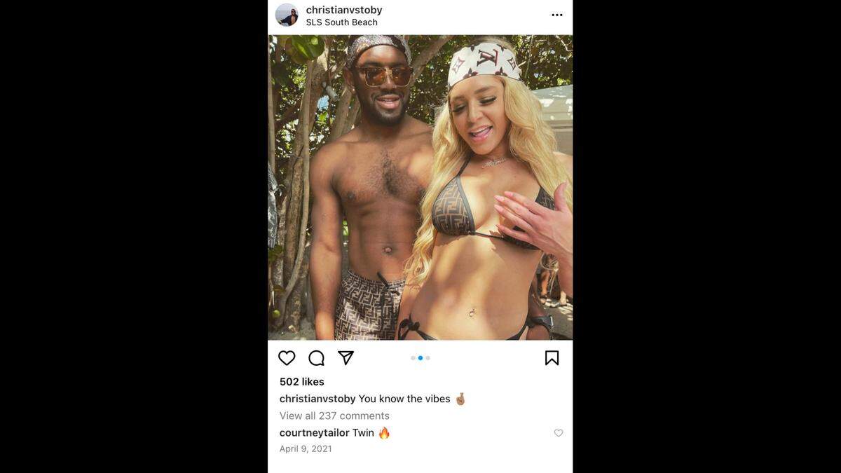 Christian Obumseli and Courtney Clenney dated for over a year before she fatally stabbed him on April 3, 2022 in Miami.