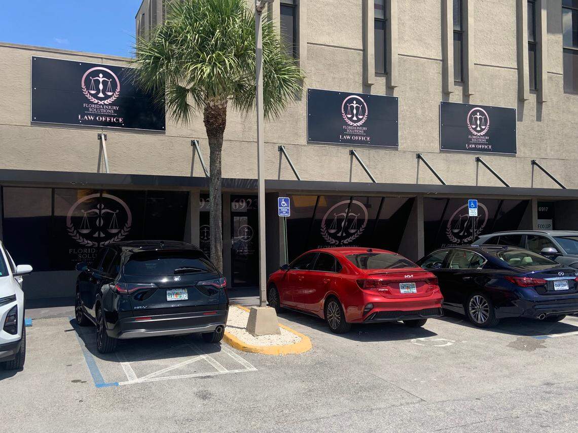 With Xenia Hernandez’s suspension, Xenia Hernandez Law at 6923 NW 77th Ave. has morphed into Florida Injury Solutions.