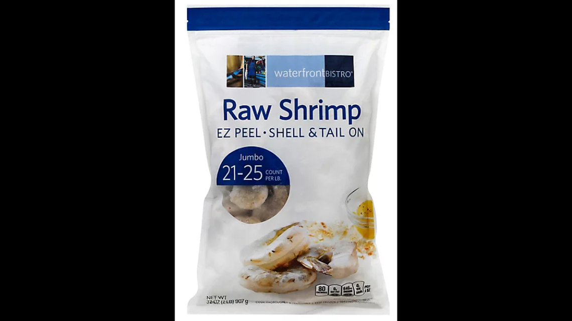 Waterfront Bistro Frozen Raw EZ-Peel White Shrimp 21/25,