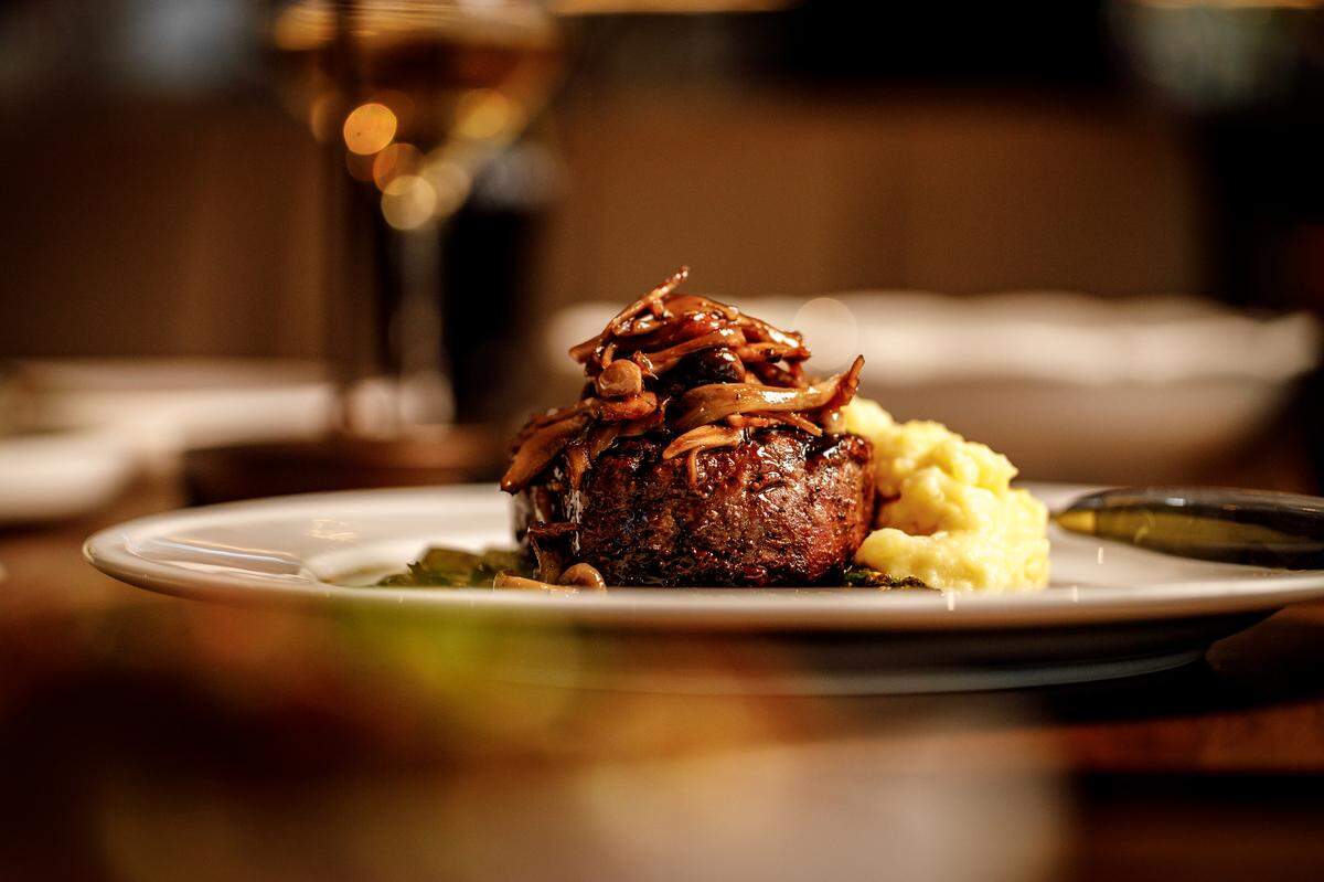 Filet mignon at the Old Cutler Inn.