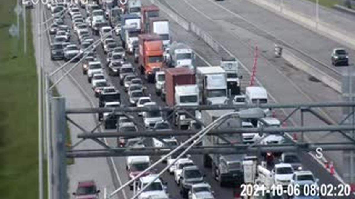Northbound Interstate 75 near Southwest Ranches Wednesday morning