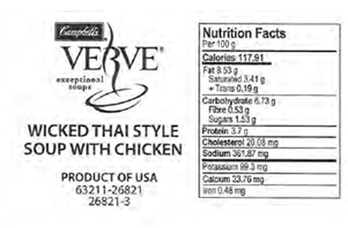 Campbell’s Verve Wicked Thai Style Soup with Chicken