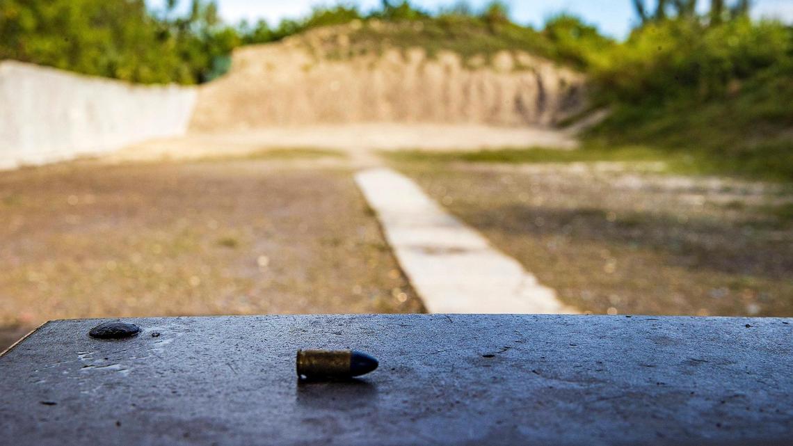 The tactical range area where a U.S. Customs and Border Protection agent was killed in a training accident in October at the Miami-Dade Trail Glades Firing Range.