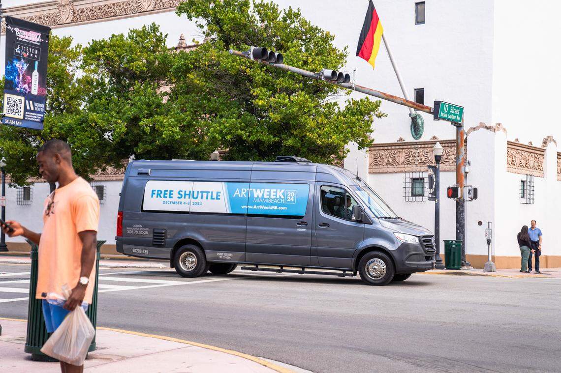 Free art shuttles are available in Miami Beach to transport residents and visitors to and from the Miami Beach Convention Center, where Art Basel Miami Beach is held.