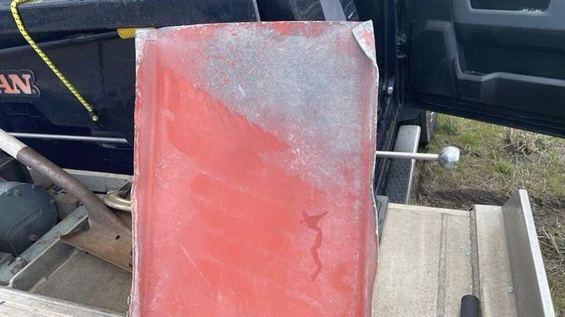 A 29-year-old tow truck driver lost an eye when flying metal crashed through his windshield into his face in Layton, Utah, his family says.