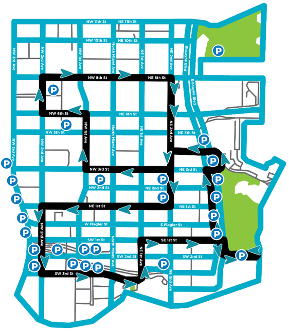 The Freebee downtown circulator will be running a special route festival during the March 28-30, 2025, Ultra Music Festival in Miami.