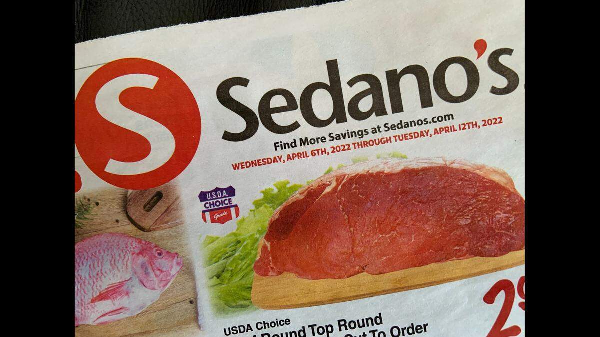 A Sedano’s had a problem with its food during a recent state inspection.